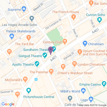  Locatie van Sondheim Theatre