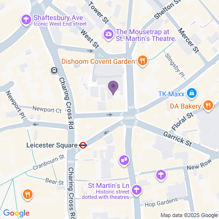  Locatie van Arts Theatre