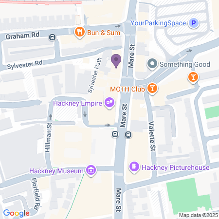  Locatie van Hackney Empire