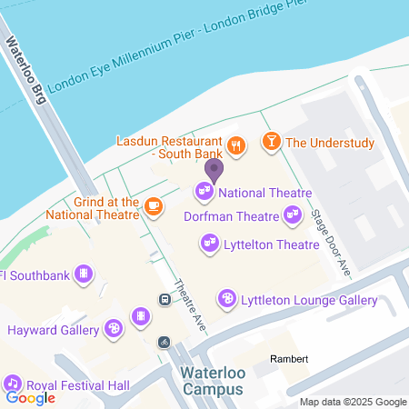  Locatie van Olivier Theatre (National Theatre)