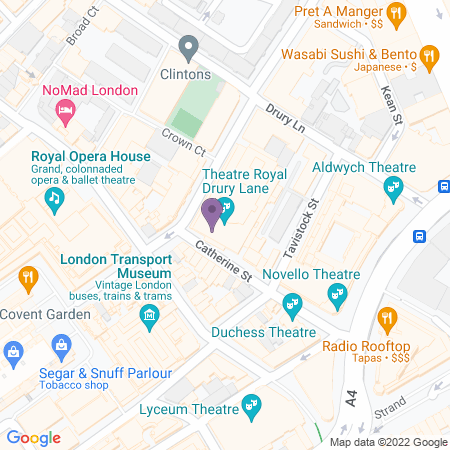  Locatie van Theatre Royal Drury Lane