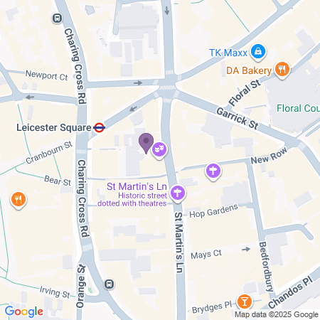  Locatie van Noel Coward Theatre