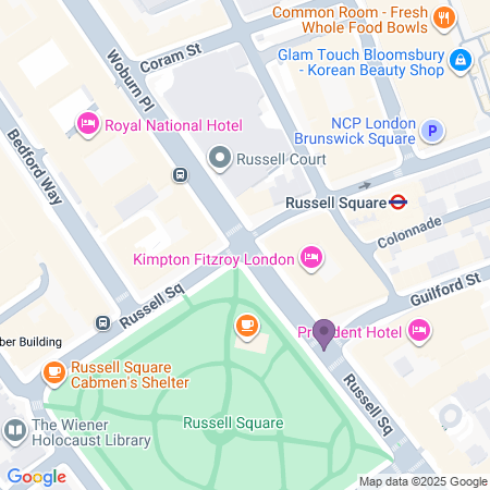  Locatie van The Spiegeltent - Russell Square