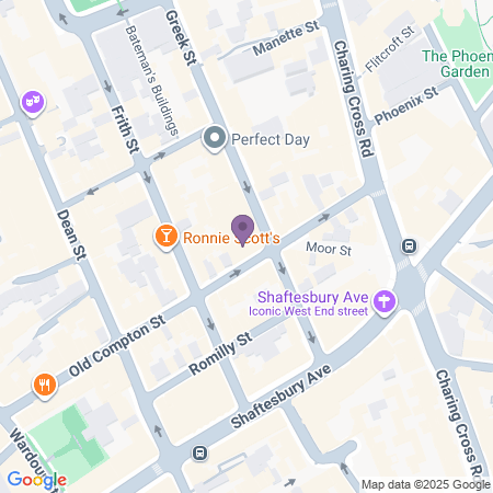  Locatie van Prince Edward Theatre