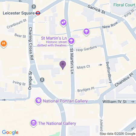  Locatie van Tom Stoppard Theatre (Duke of York's Theatre)