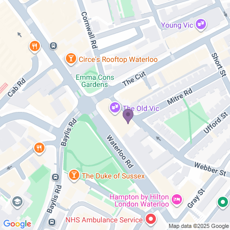  Locatie van Old Vic Theatre