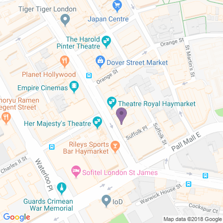  Locatie van Theatre Royal Haymarket