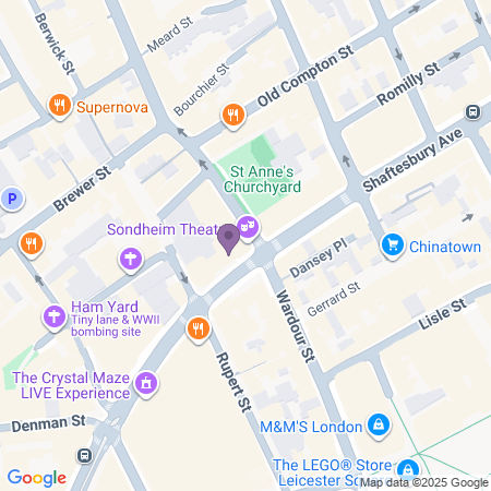  Locatie van Sondheim Theatre