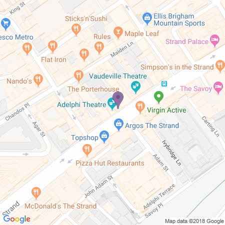  Locatie van Adelphi Theatre