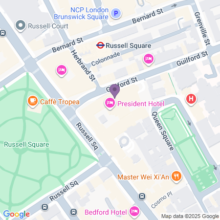  Locatie van President Hotel