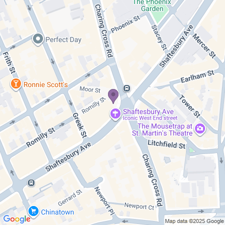  Locatie van Palace Theatre