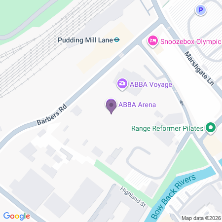  Locatie van Abba Arena