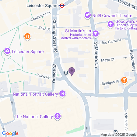  Locatie van Garrick Theatre