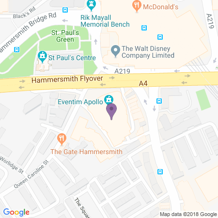  Locatie van Hammersmith Apollo (Eventim)