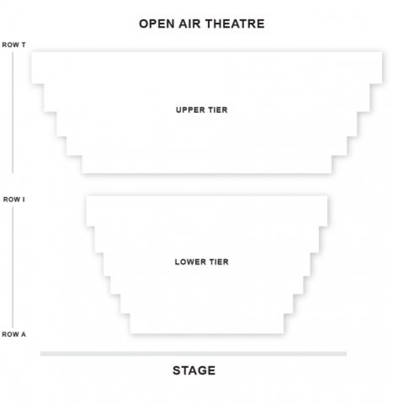 Regent's Park Open Air Theatre Zaalplan