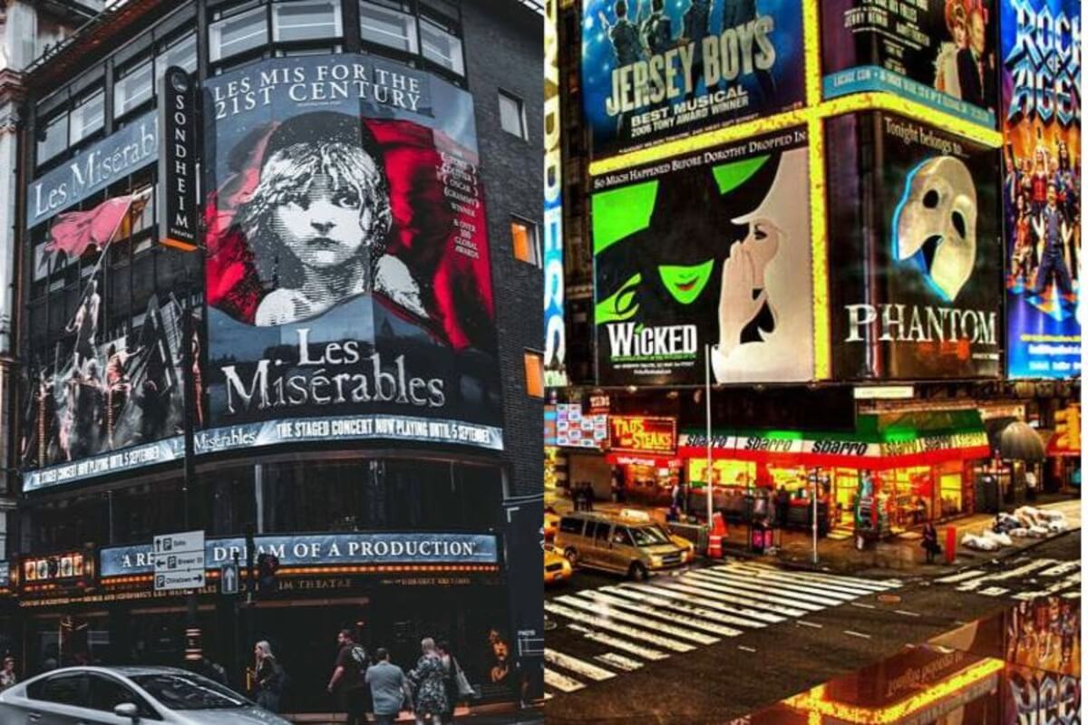 Wat is het verschil tussen het West End en Broadway?